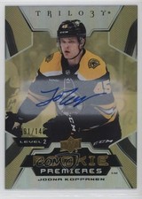 2023 Upper Deck Trilogy Uncommon Rookies Gold /149 Joona Koppanen #178 Auto 5i2