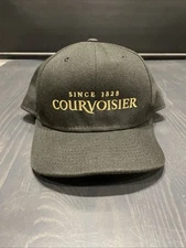 Courvoisier New Era Official Snapback Black Gold Hat Adjustable Cap GUC 