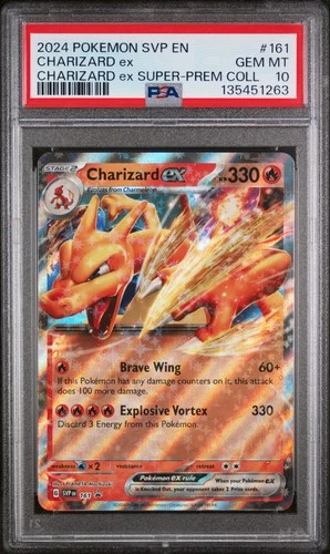 2024 POKEMON SVP EN-SV BLACK STAR PROMO #161 CHARIZARD EX PSA 10