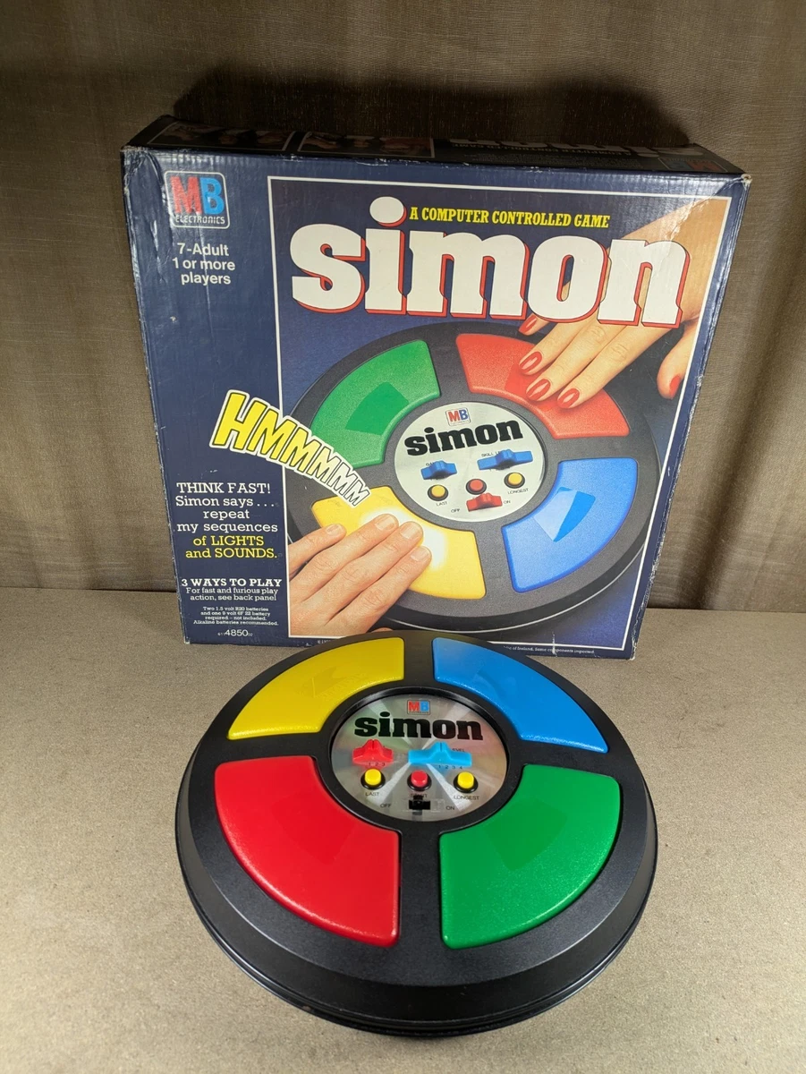 Simon Electronic Jeu électronique MB 1996 – Vintage, Années 90, Mémoire Et Lumière