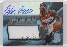 2013 Spectra Spectacular Swatch Signatures Light Blue 11/20 John Wall Auto 1b0
