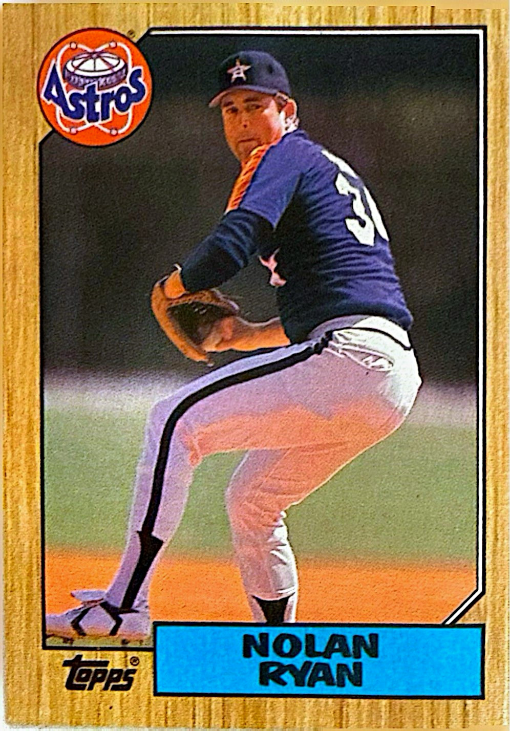Topps 1987 Nolan Ryan Houston Astros #757 Base Set Baseball Trading Card