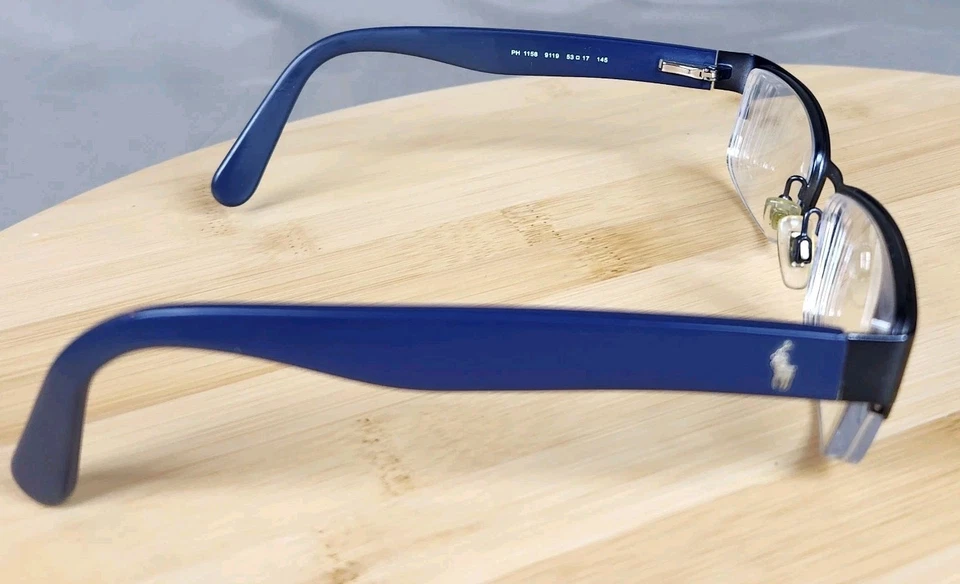 MARCOS AUTÉNTICOS POLO RALPH LAUREN PH 1158 9119 AZUL GUNMETAL 53-17 Foto 2 de 4