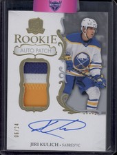 2023-24 The Cup Jiri Kulich Gold Foil Rookie Patch Auto RPA RC SSP /24