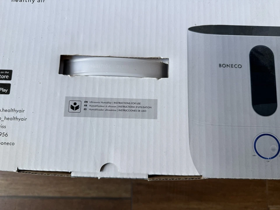 Humidificador ultrasónico de niebla cálida silencioso para habitación grande BONECO U310 Foto 4 de 4