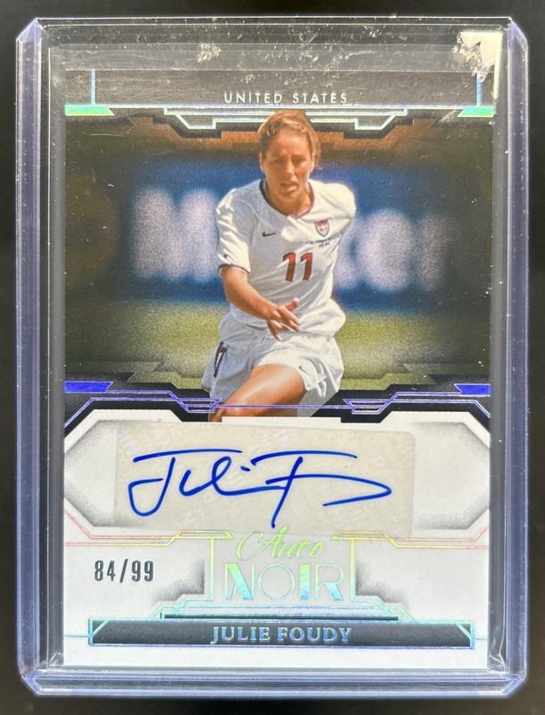 2024-25 Panini Noir Julie Foudy Auto Autograph Color #/99