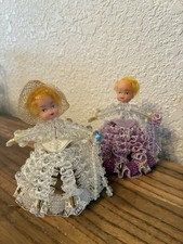 2 Safety Pin Beaded Ladies