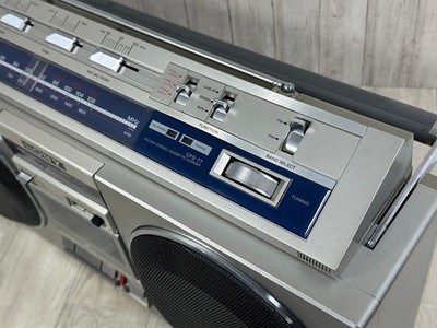 SONY CFS-77 Radio Cassette Player Boombox 2-Way 20cm Woofer System Power Cable