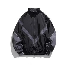 Trendy American Style Zippered Hooded Jacket Men's Loose Fit Casual Autumn