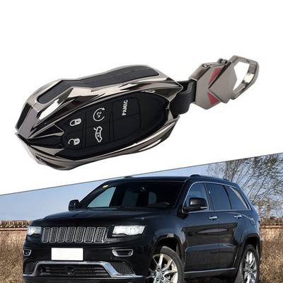 Schwarz Smart Schlüsselanhänger Hülle für Dodge Charger Challenger Jeep Cherokee