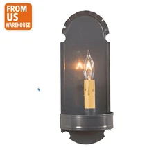Irvin's Tinware Foot Wall Sconce - Primitive Country Lighting - New