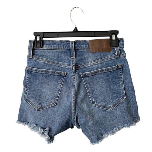 J Crew Mercantile High Rise Cutoff Boy Short Women's Size 24 Medium Wash Denim - Picture 3 of 6