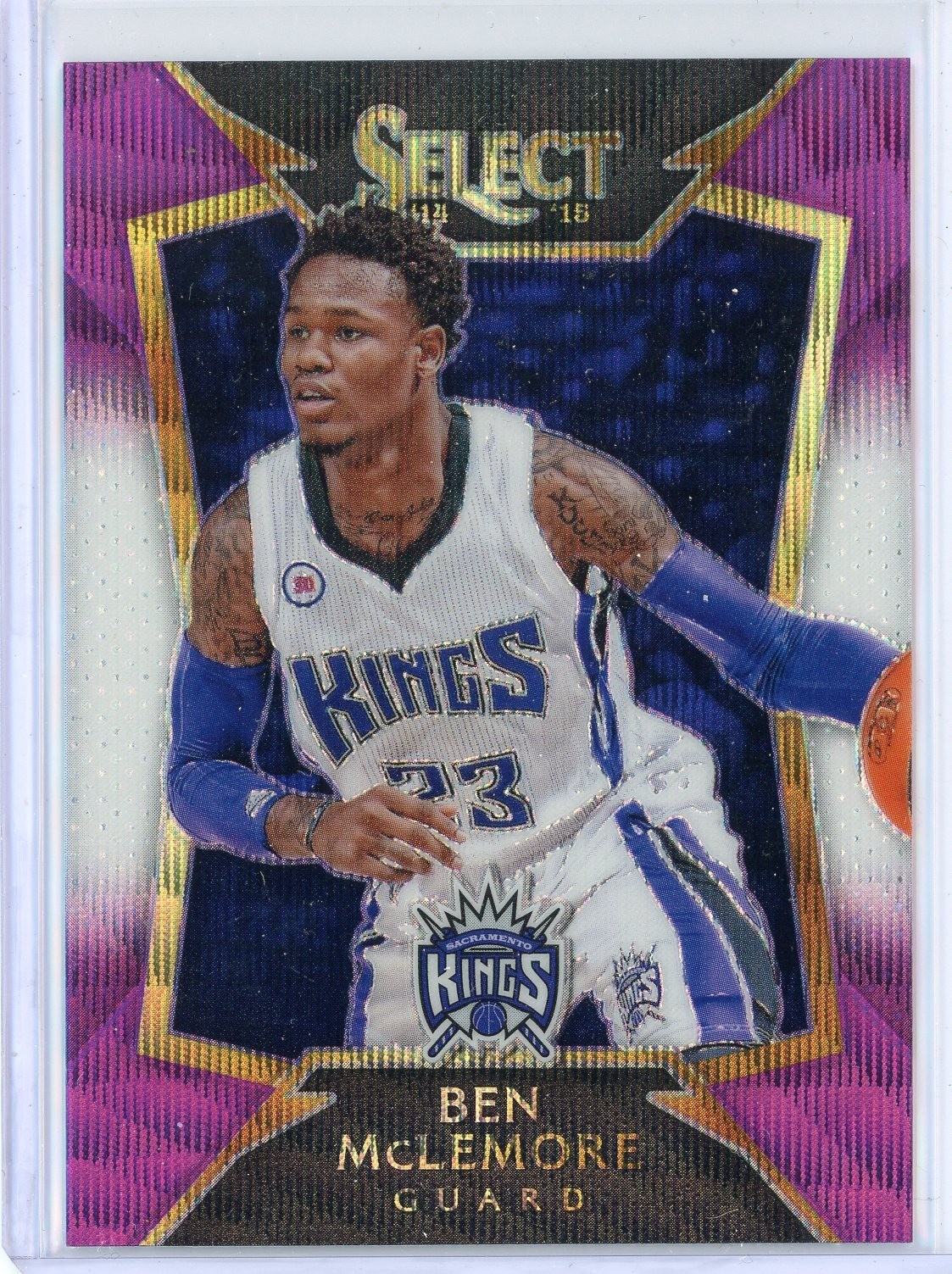 2014-15 Panini Select 45 Ben McLemore Purple & White Prizm Parallel