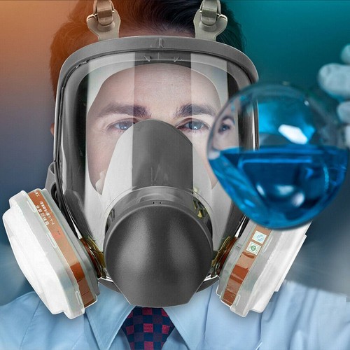 Vollmaske Atemschutzmaske Gasmaske 6800 Lackiermaske mit Filter Atemschutz - Bild 8 von 14