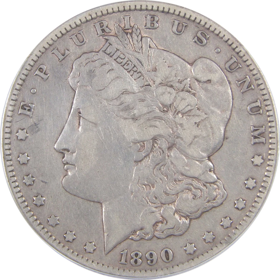 1890 CC VAM-4 Tailbar Top 100 Morgan Dollar F 15 ICG Silver SKU:I17725 - Image 3 of 4