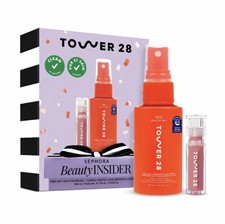 Tower 28 ShineOn Pistachio Lip Jelly SOS Daily Rescue Facial Spray Travel Size