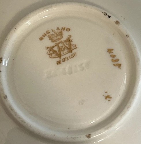 Wileman Foley Dolly Varden Alexandra Form Teetasse & Untertasse 1880er Gold & Weiß - Bild 7 von 14