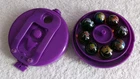Vintage Pokemon Toy Biz Marble Collectors Case with 8 Marbles Hitmonchan #107
