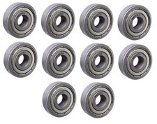 10 Each 6200-ZZ, 6200-2Z, 200SS Shielded Radial Ball Bearing 10X30X9 SpinCo