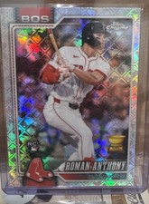 2026 Topps Chrome Roman Anthony RC Logofractor Boston Red Sox #225