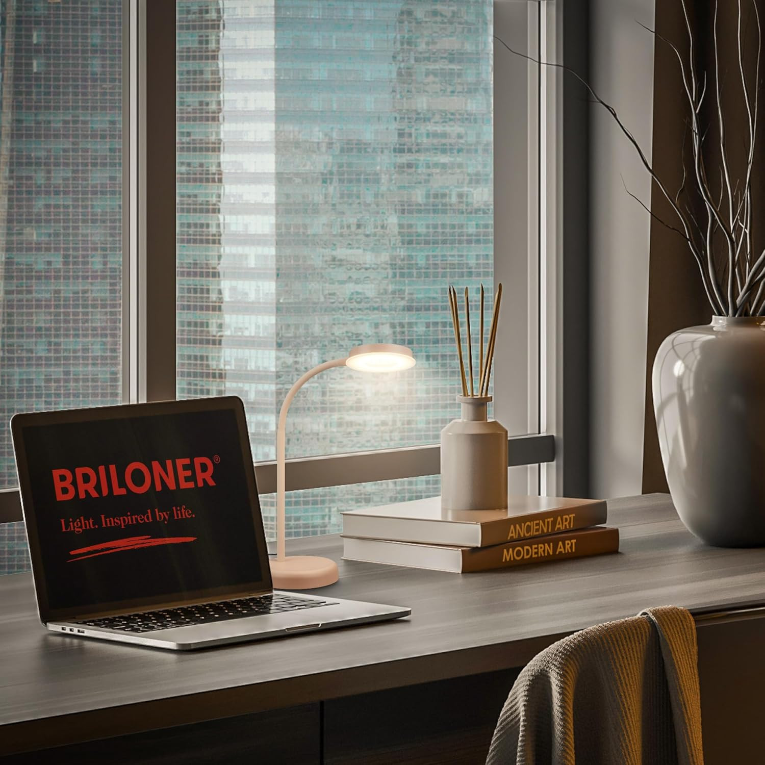Lampada LED da Comodino Touch | Luce Calda Dimmerabile Orientabile - 3