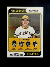 1974 Topps Baseball #489 Danny Murtaugh MG (Pirates Coaches) NM
