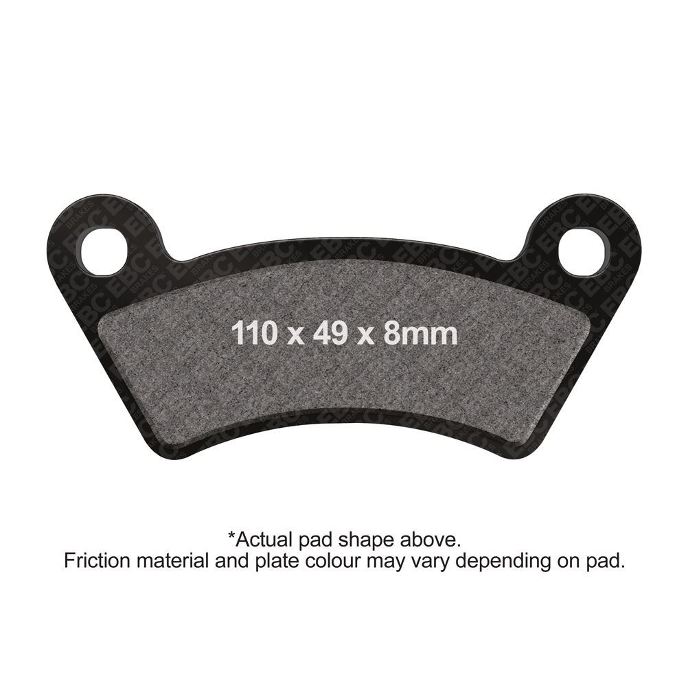 EBC Motorcycle Sintered Brake Pads Rear Left for Keeway GTX 300 Quad 2010 - 2011
