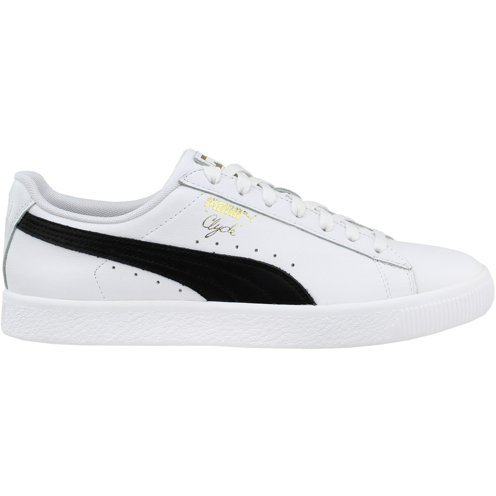 Мужские кроссовки Puma Clyde Core L на шнуровке из фольги, размер 9,5 М, Повседневная обувь 364669-01