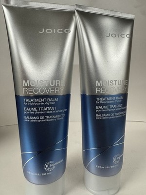 2 Pack  Joico Moisture Recovery  Treatment balm for thick coarse dry hair 8.5 oz