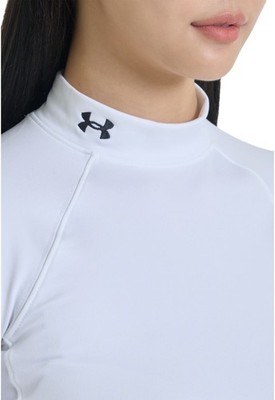 Size:Large Under Armour Authentics Mock Neck Top Women's Coldgear Base layer