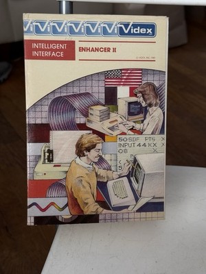vintage Videx Enhancer II Card With Box , Manual , Untested, Complete