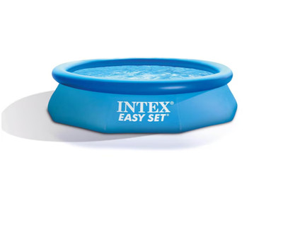 Intex 10ftx10ftx30in Inflatable top ring Round AboveGround Pool with Filter Pump