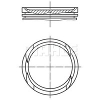Mahle Kolben FüR Opel Chevrolet Meriva B GroßRaumlimousine S10 1.4 Mokka/Mokka