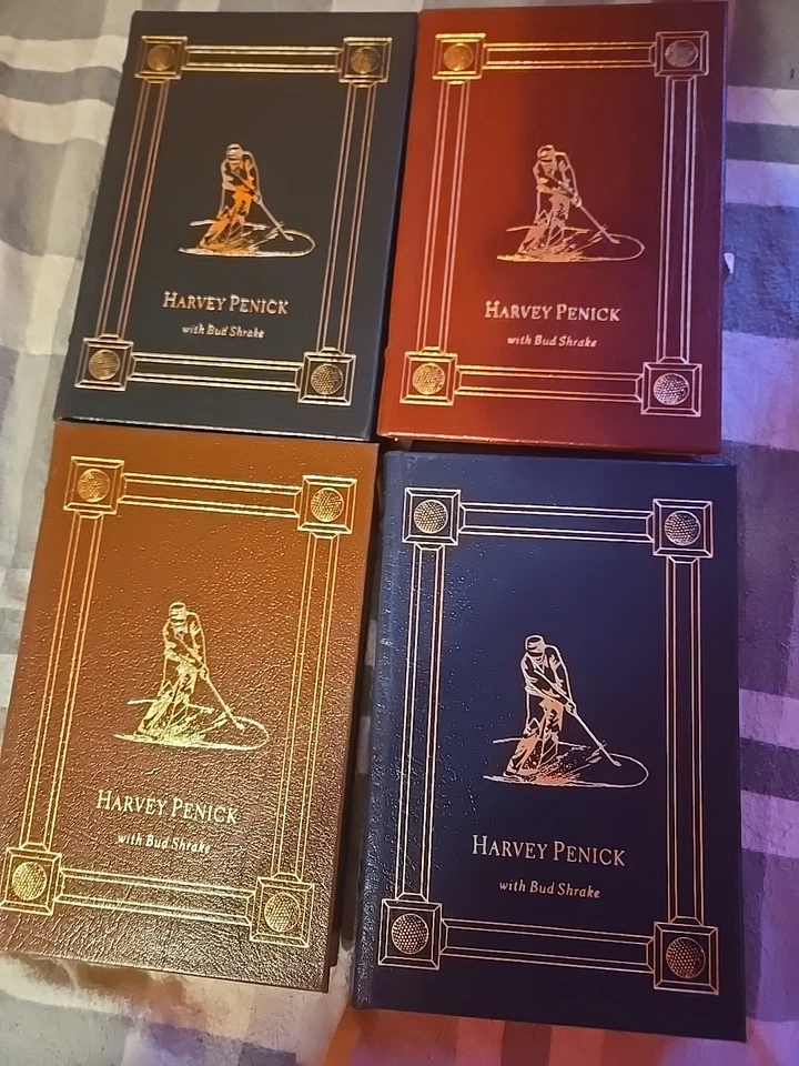Harvey Penick  The Game of Golf 4 Volumes Leather Bound in Slipcase Foto 2 de 4