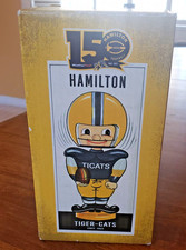 CFL HAMILTON TIGER-CATS 150th ANNIVERSARY BOBBLEHEAD *NEW IN BOX*