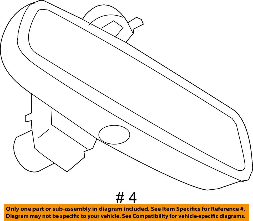 2019 - 2023 BMW X7 G07 OEM INTERIOR REAR VIEW MIRROR W/ HOMELINK & AUTO DIMMING - Image 4 of 4