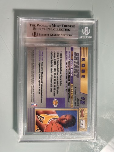 1996 Bowman's Best #R23 Kobe Bryant RC ROOKIE REFRACTOR BGS 8.5 QUAD No Green!! - Picture 2 of 2