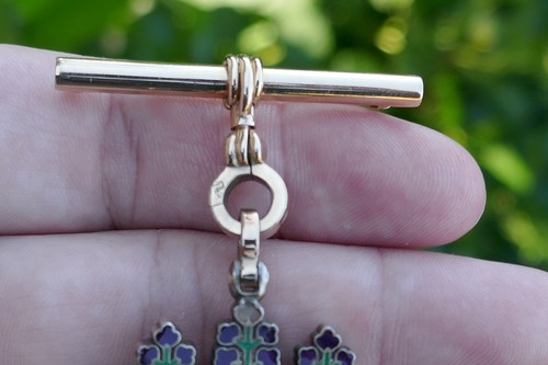 Vintage WWII Japanese Order of The Rising Sun Enameled Medal w/ Heavy 14k Clasp - Picture 4 of 20