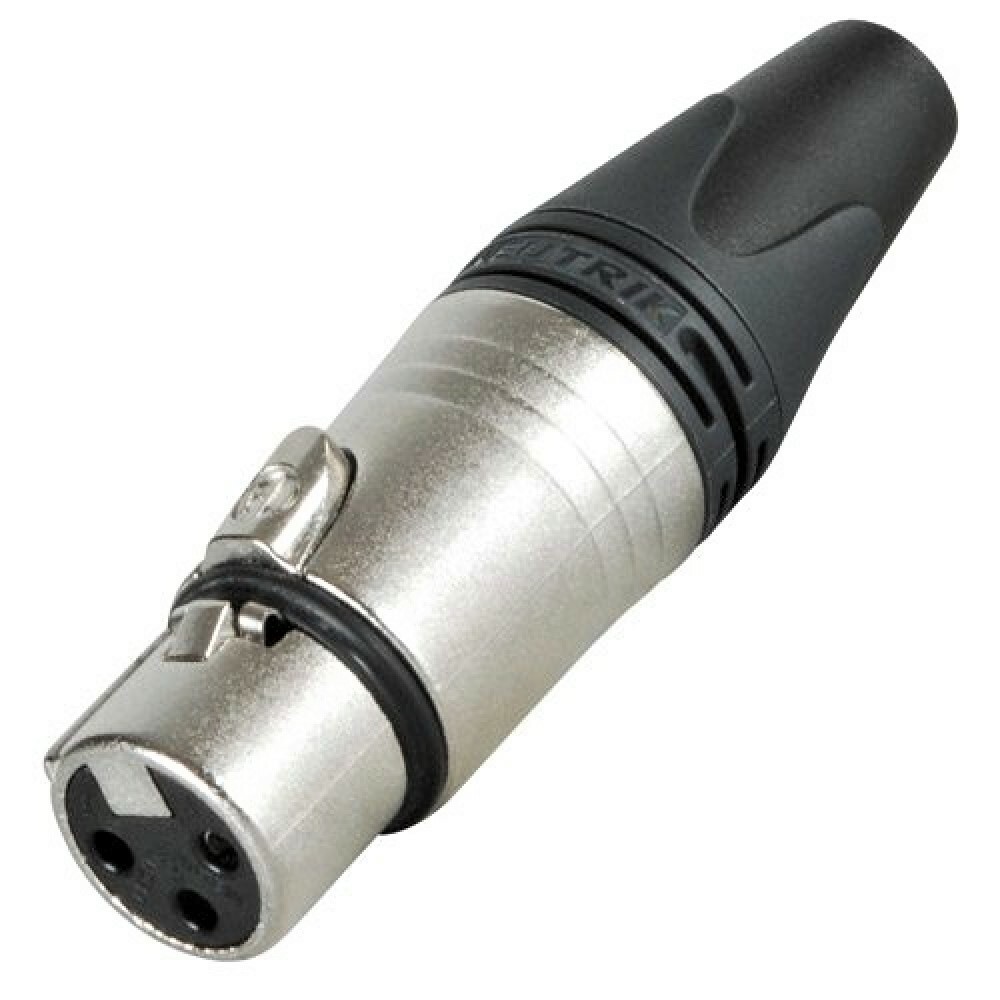 Conector XLR Hembra Recto 3 Pines - Neutrik NC3FXX