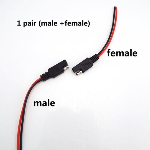 10CM SAE Power connector male female Plug Cable wire 18AWG for Automotive Cable - Picture 8 of 8