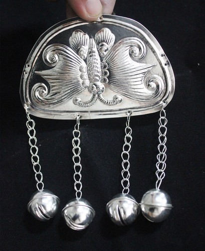 Tribal exotic chinese handmade miao silver costume jewellery DIY ornament 1piece - Picture 7 of 9