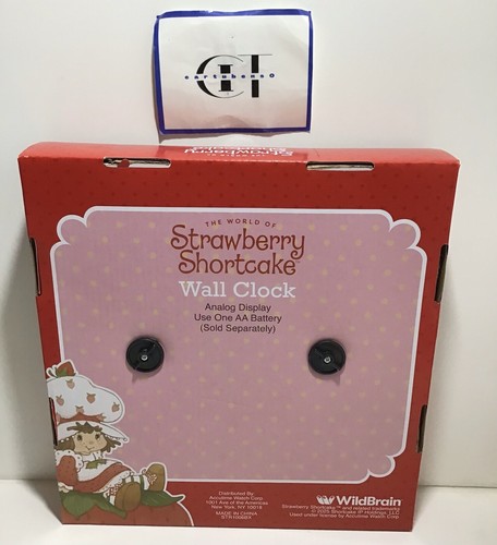 Strawberry Shortcake & Cat Custard Basket Ladybug 9.75-in Wall Clock - Picture 3 of 3