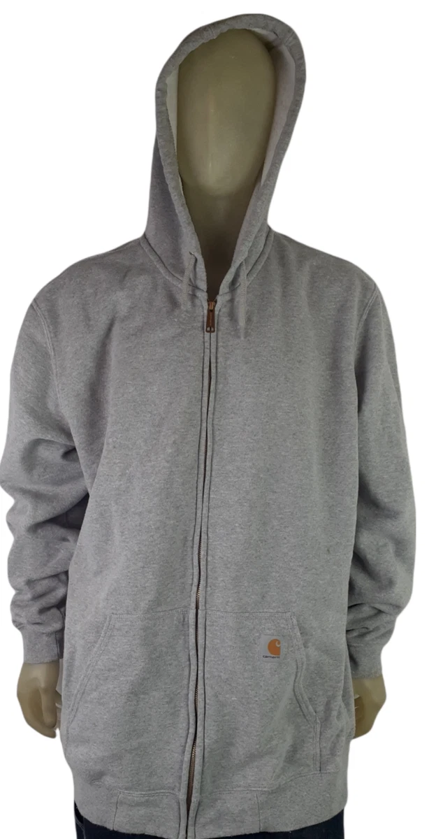 Carhartt Men s Gray Original Fit Long Sleeve Full Zip Hooded