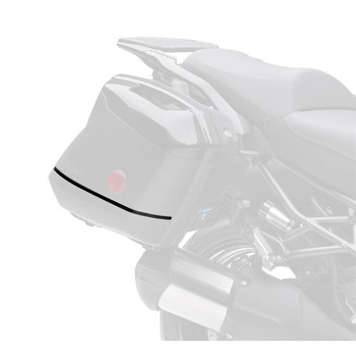 KAWASAKI NINJA H2, 1000SX, VERSYS PANNIER BAG DECO STRIPES SILVER - Picture 3 of 4