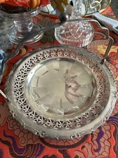 Vintage CELTIC QUALITY SILVER PLATE Candy  Dish Made in England EP on BR