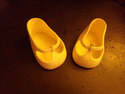 CABBAGE PATCH KIDS PUPPE ORIGINAL SCHUHE KAMEN VON EINER COLECO DOLL weiß t Riemen1