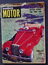 Modern Motor 1954 Jun 1ST ISSUE Gypsy Caravan Citroen 2CV VW Pegaso Ford Anglia