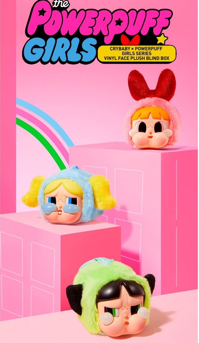 ぬいぐるみ The Powerpuff Girls Vinyl Figure Plush CryBaby x Powerpuff Girl Series-Vinyl Face Plush Blind Box
