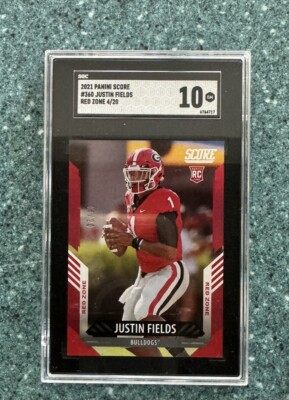 2021 Score - Rookies Justin Fields #360 Red Zone /20 (RC) for sale