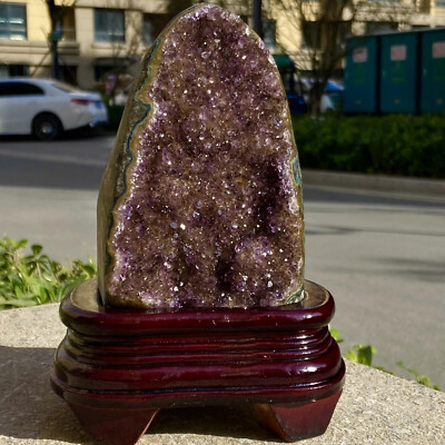 2.42LB Natural Uruguayan Amethyst Cluster Cave Display mineral Specimen
